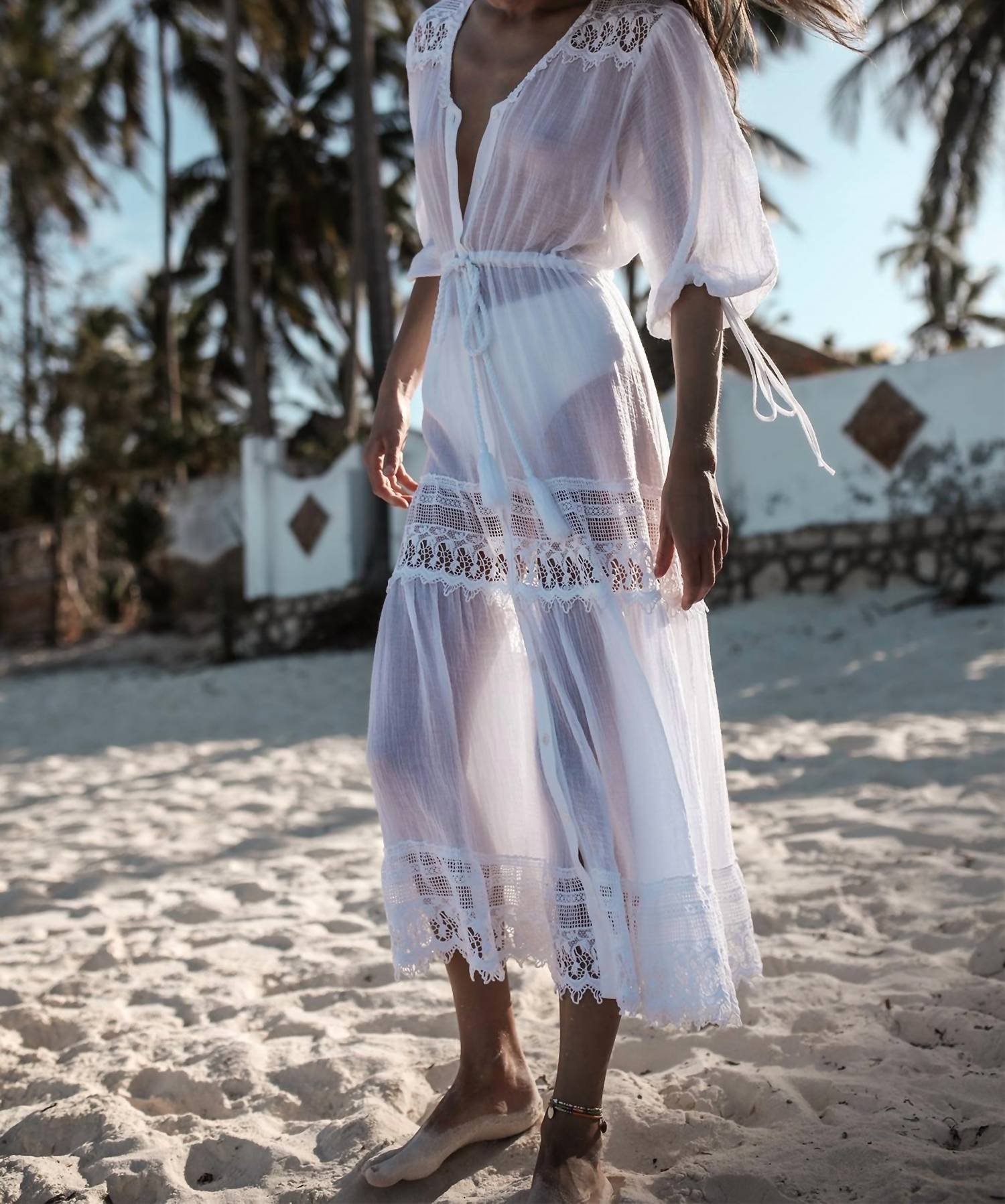 Miguelina - Nolina Button-down Gauze Dress