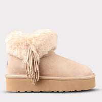 Lamo Women's Amari Suede Platform Boot in sand - women's shoe