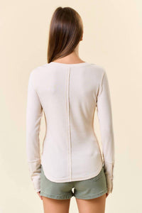 Doe And Rae - Soft Henley Top