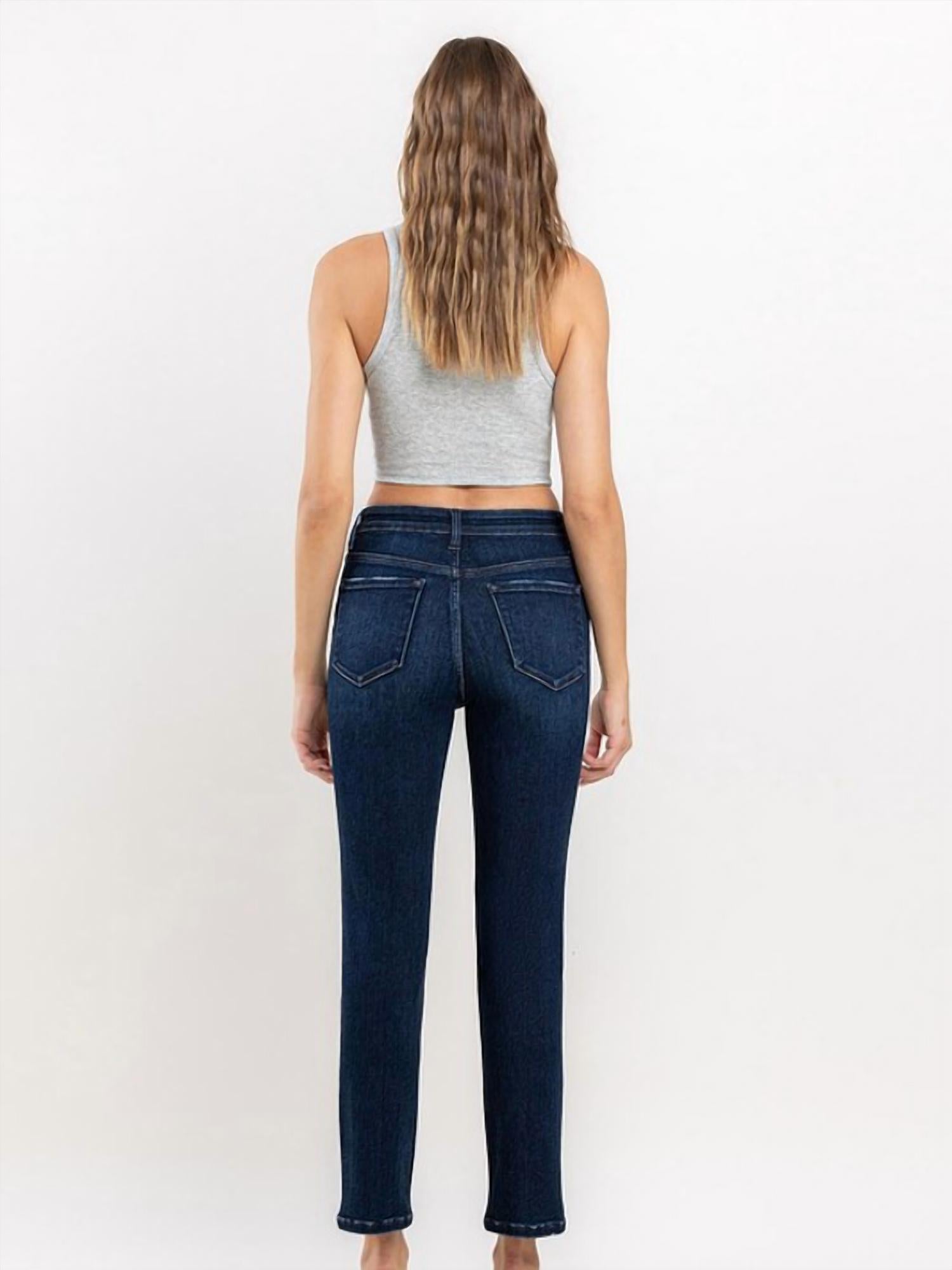 Vervet By Flying Monkey - Emma High Rise Ankle Slim Straight Jeans