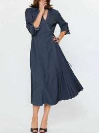 Current Air - Long Sleeve Wrap Dress