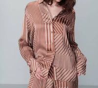 Grace & Mila - Satin Long Sleeve Shirt