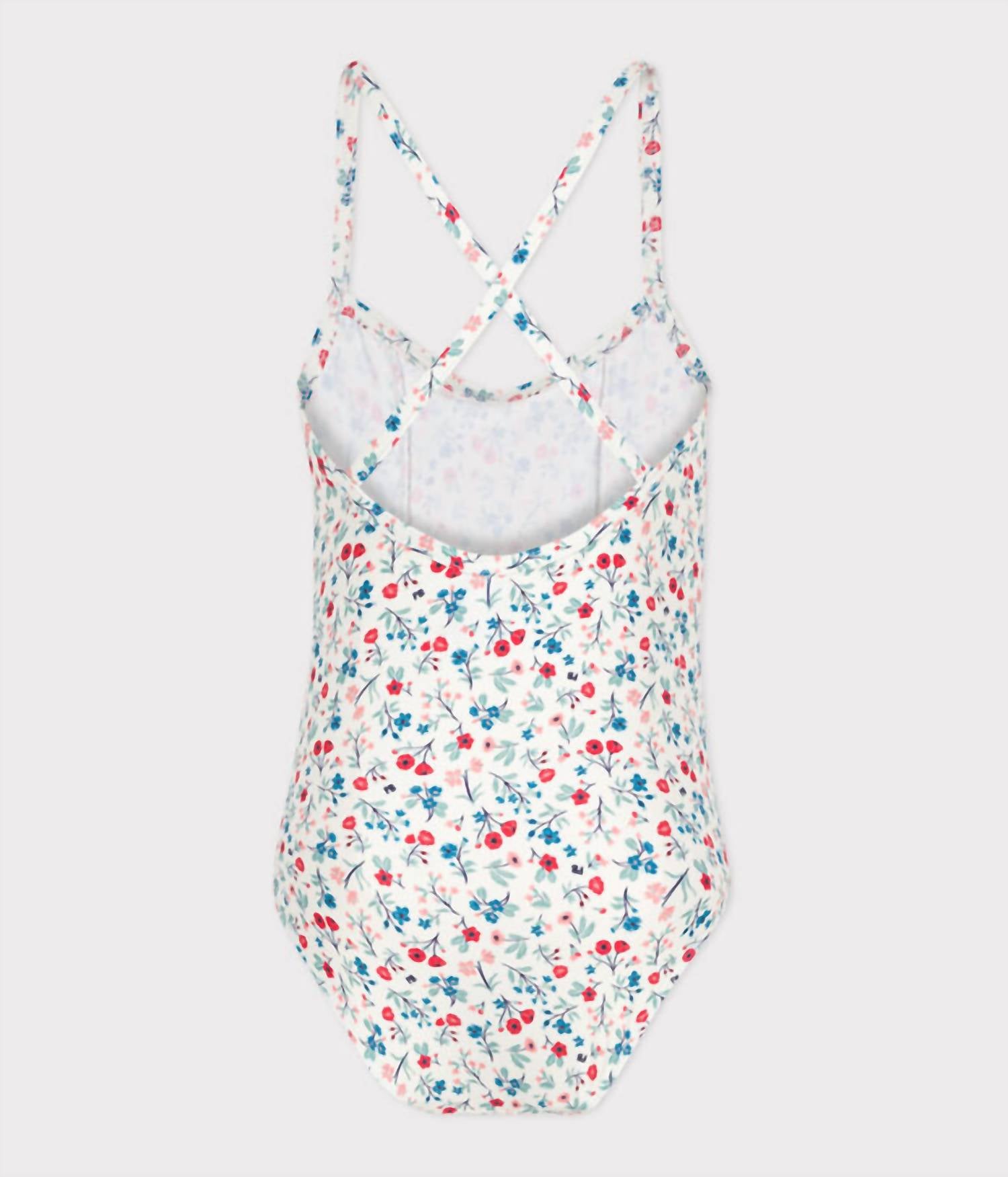 Petit Bateau - Girl's One-piece Floral Swimsuit