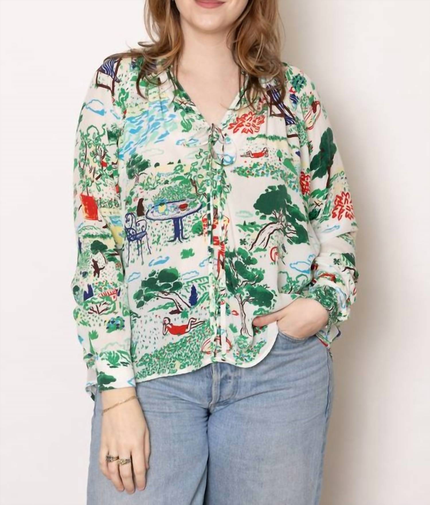 Mii Collection - Charme Long Sleeves Tunic Blouse