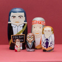 Larney & Babs - Men of Country Wooden Nesting Doll Set