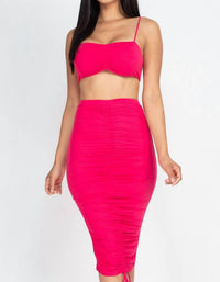 Capella - Savage Tube Top And Midi Skirt Set