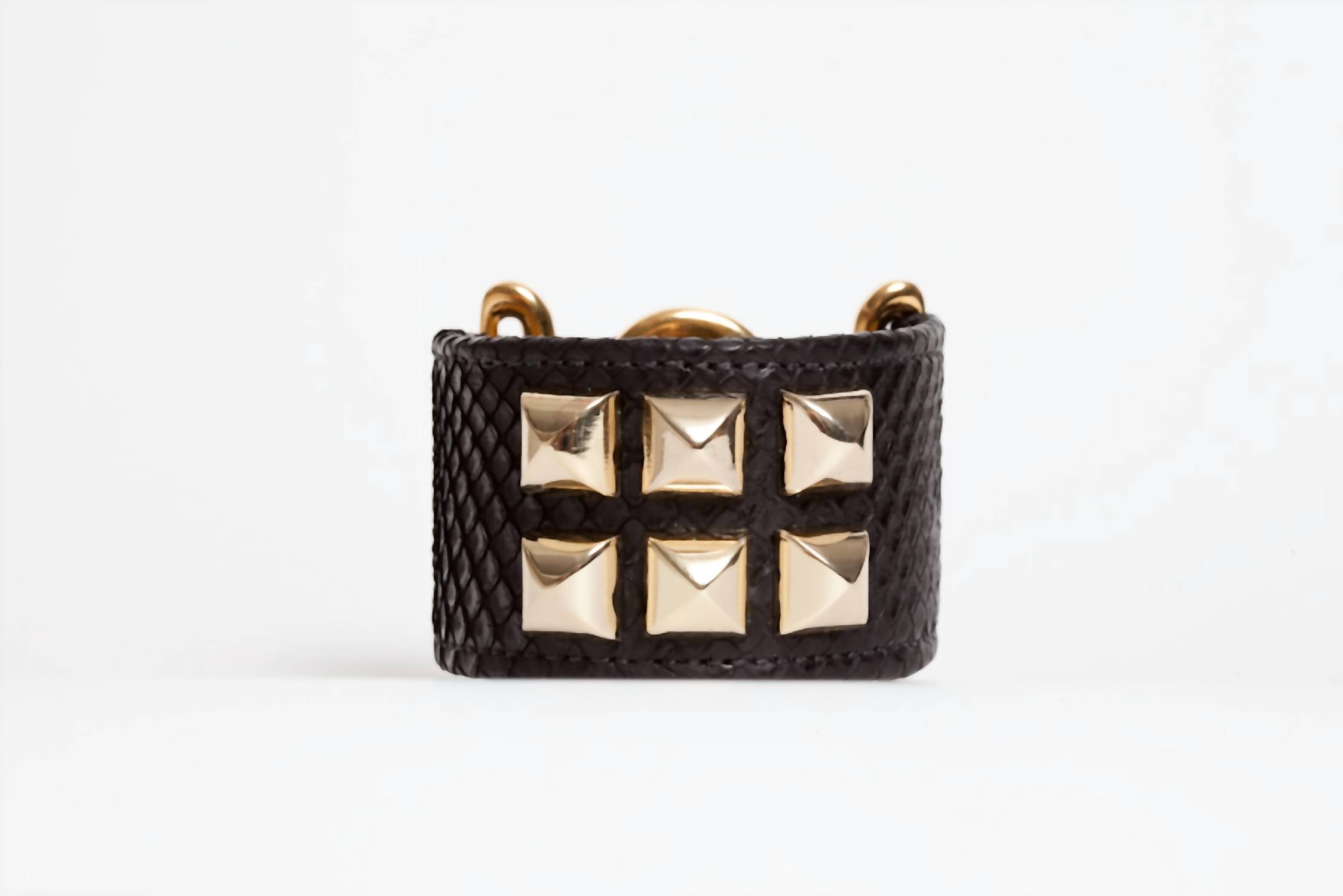Avenue Chic Studded Cuff in black - women's jewelry