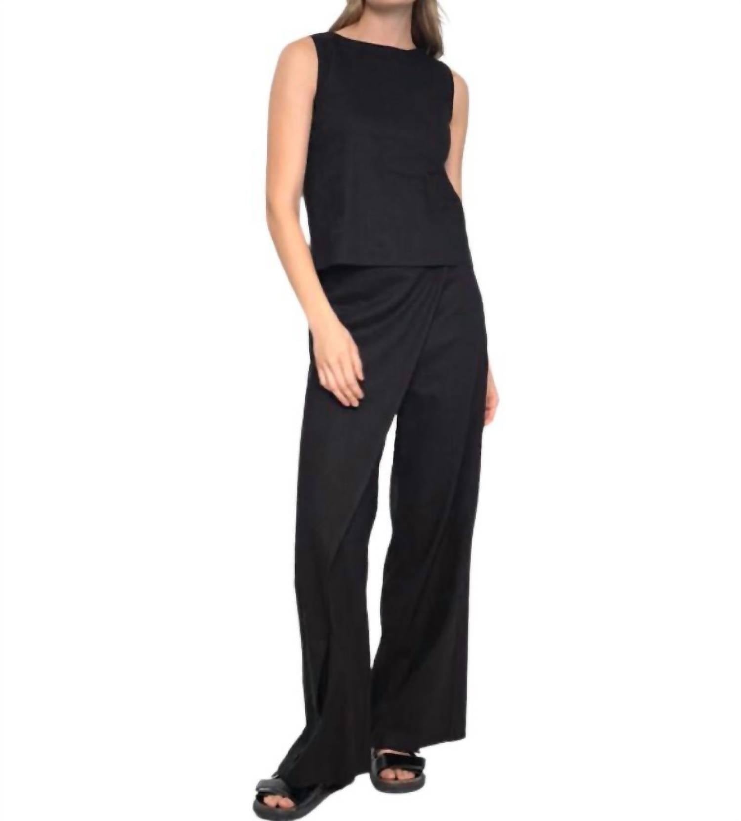 I Love Tyler Madison - Darcy Wide Leg Linen Pants