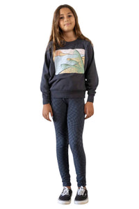 Tiny Whales - Kids Girls Crew Neck Sweatshirt