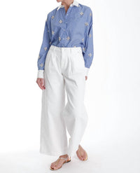 Karina Grimaldi - Lumi Button Down With Sequin Detail Blouse