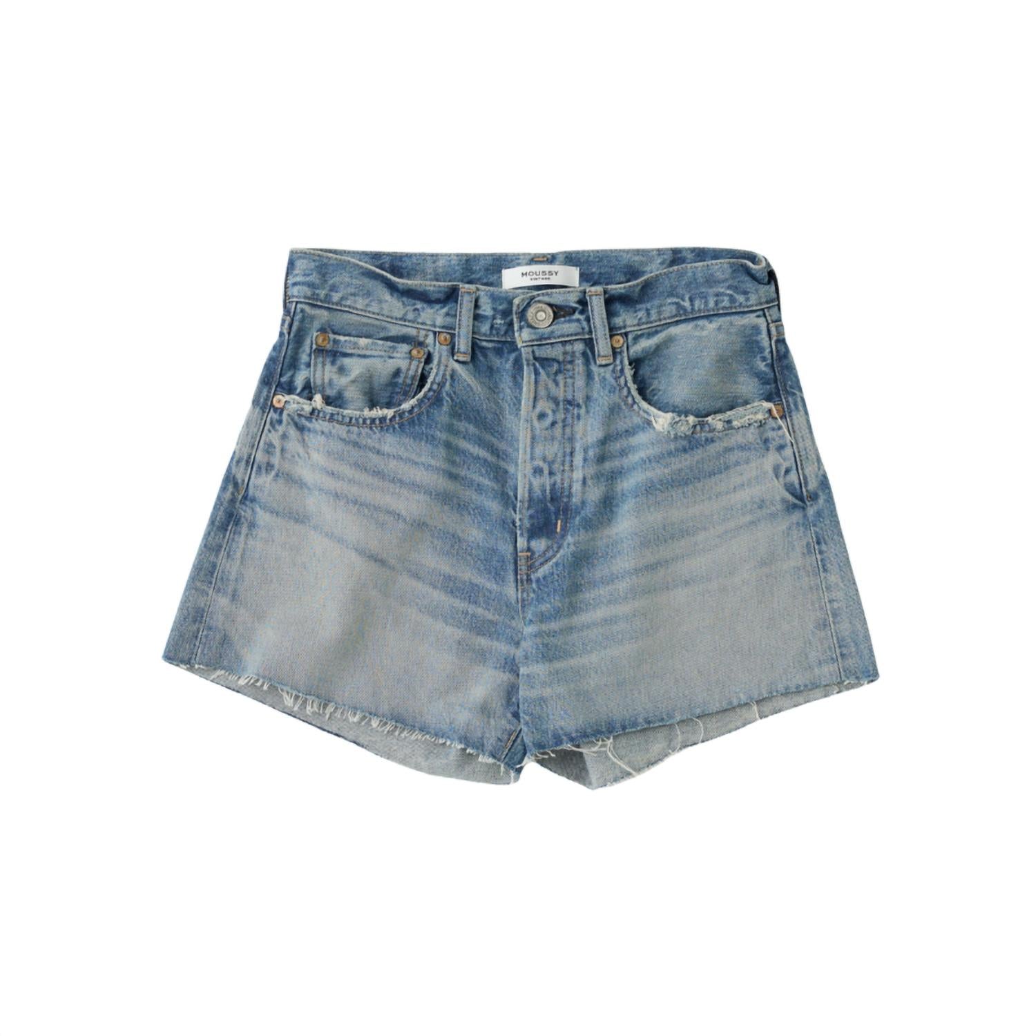 Moussy Women's Bayville Shorts in blue - women's shorts - alternate view