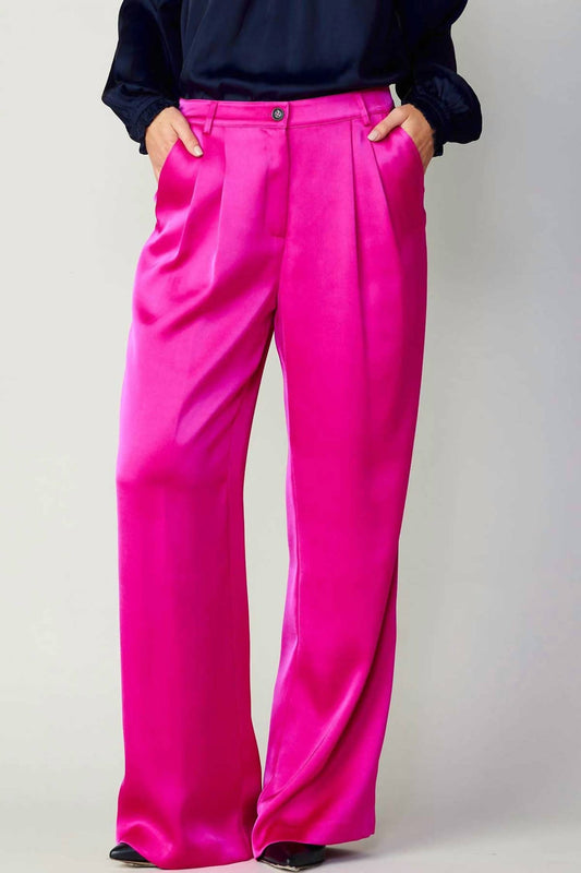 Current Air - Silky Front Pintucked Trousers