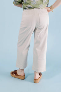 Renuar - Tencel Wide Leg Ankle Pant