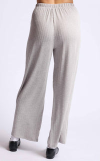 Sage The Label - Fresh Air Variegated Ribbed Knit Wide Leg Pant