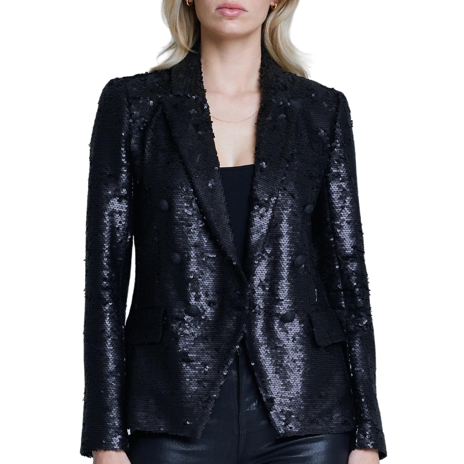 L'Agence - Women's Kenzie Sequin Blazer