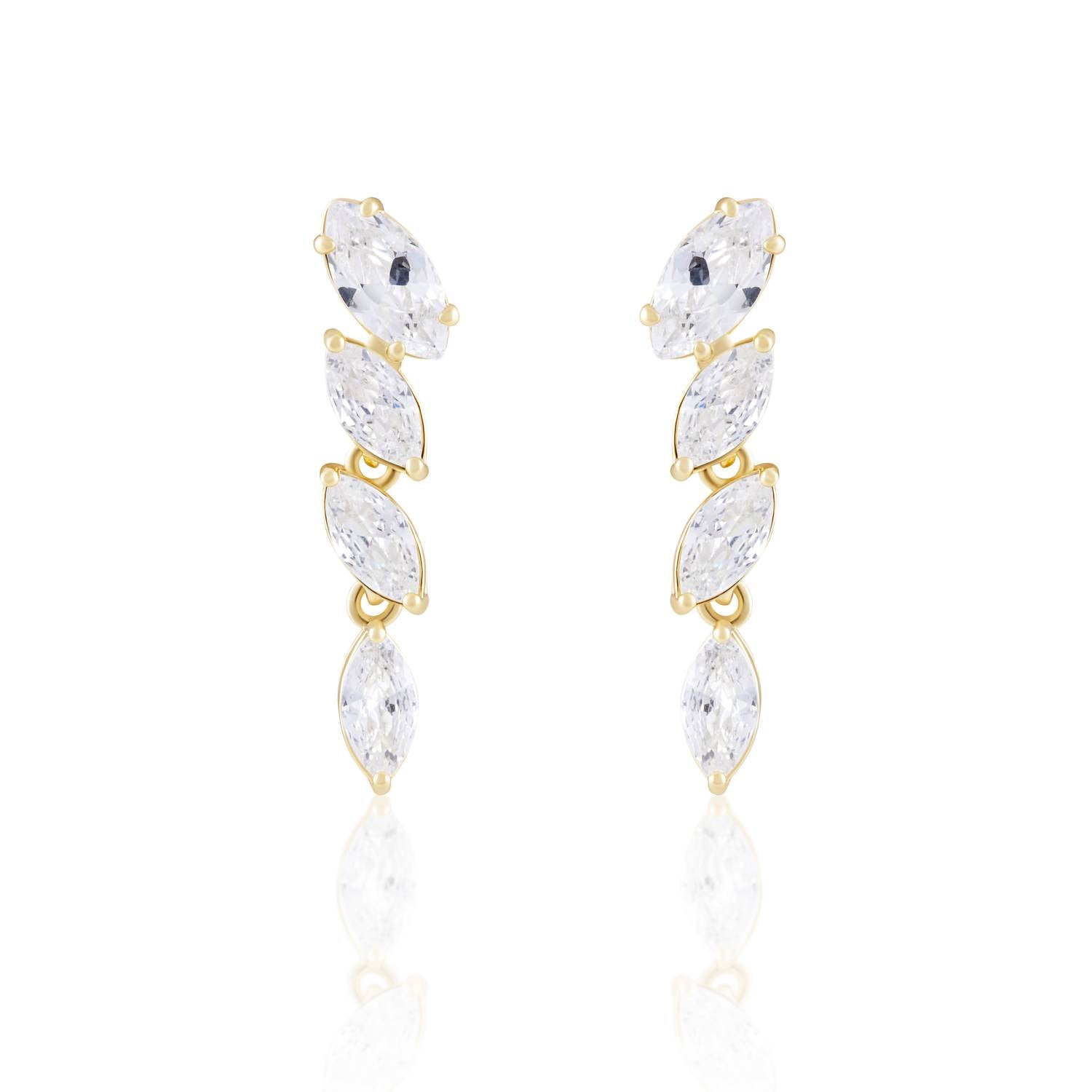 Sahira Jewelry Design - Women's Evie Cubic Zirconia Earring