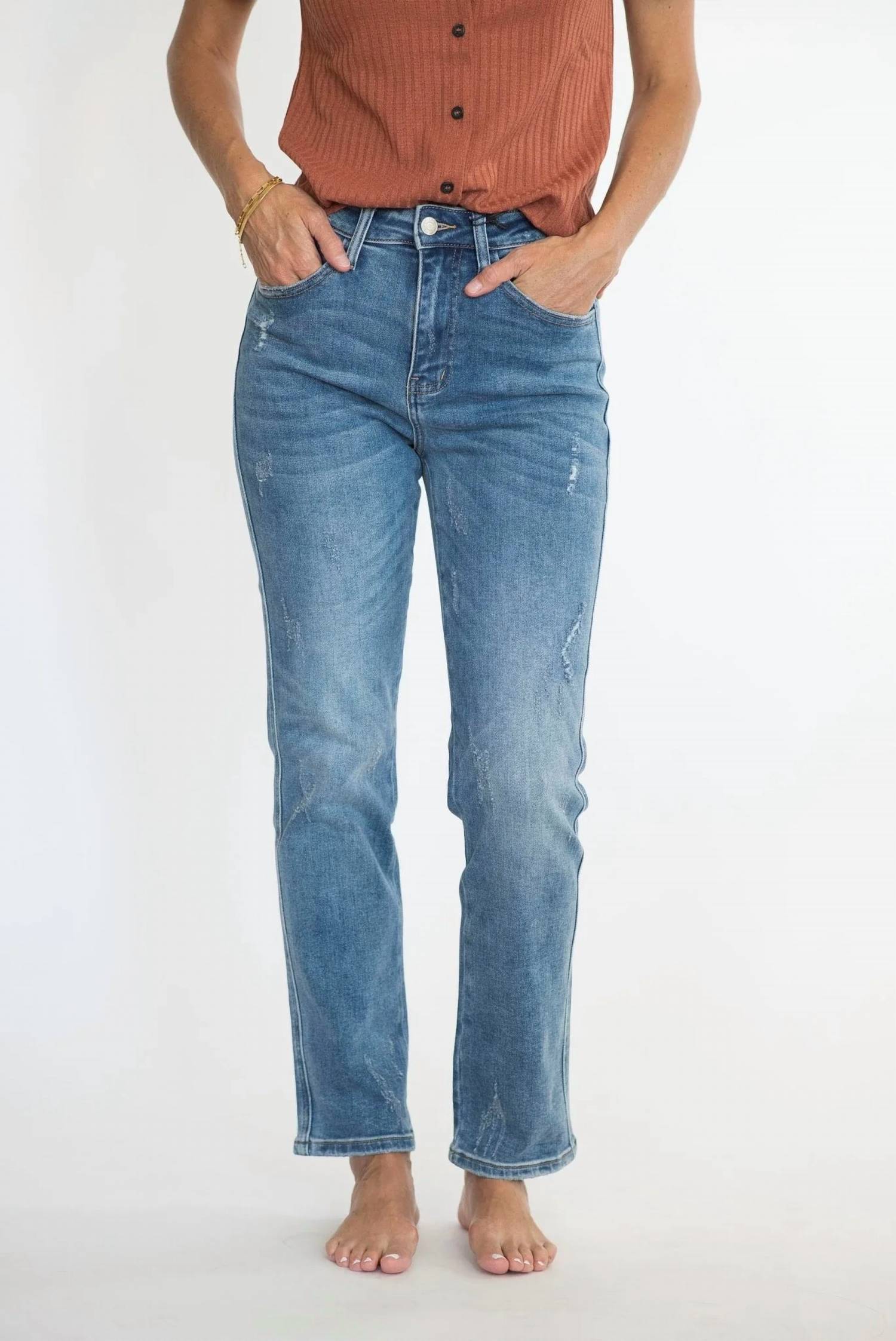 Tea N Rose - Women's Shawnee Straight Jeans