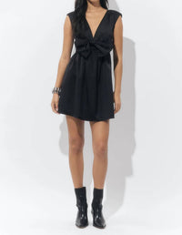 Adelyn Rae - Elaine Bow Taffeta Mini Dress