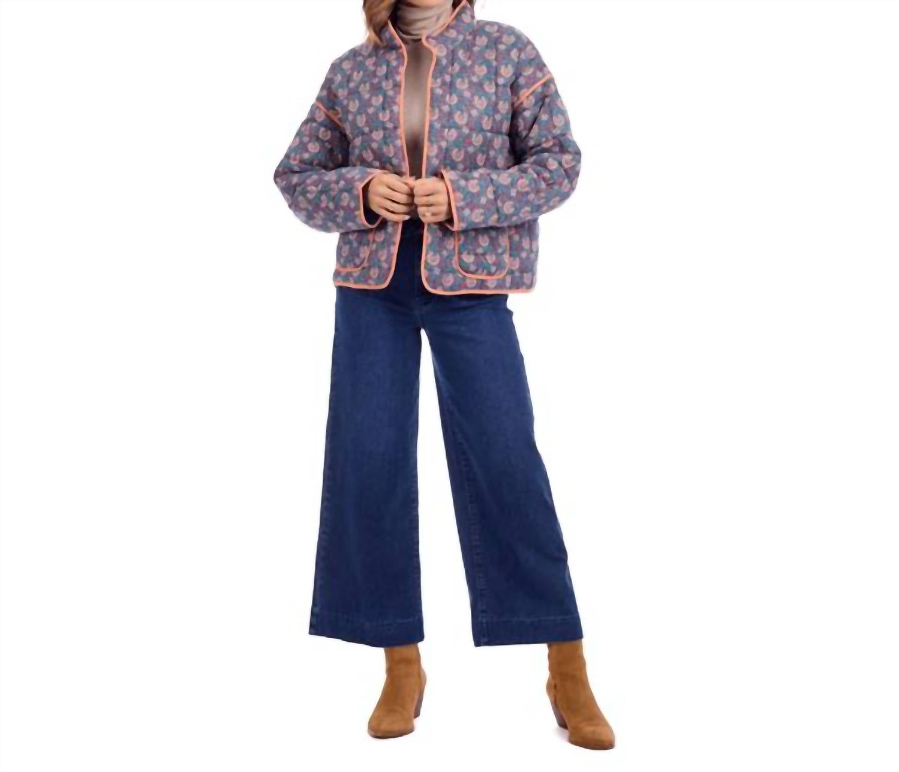 Mudpie - Cher Block Print Floral Jacket