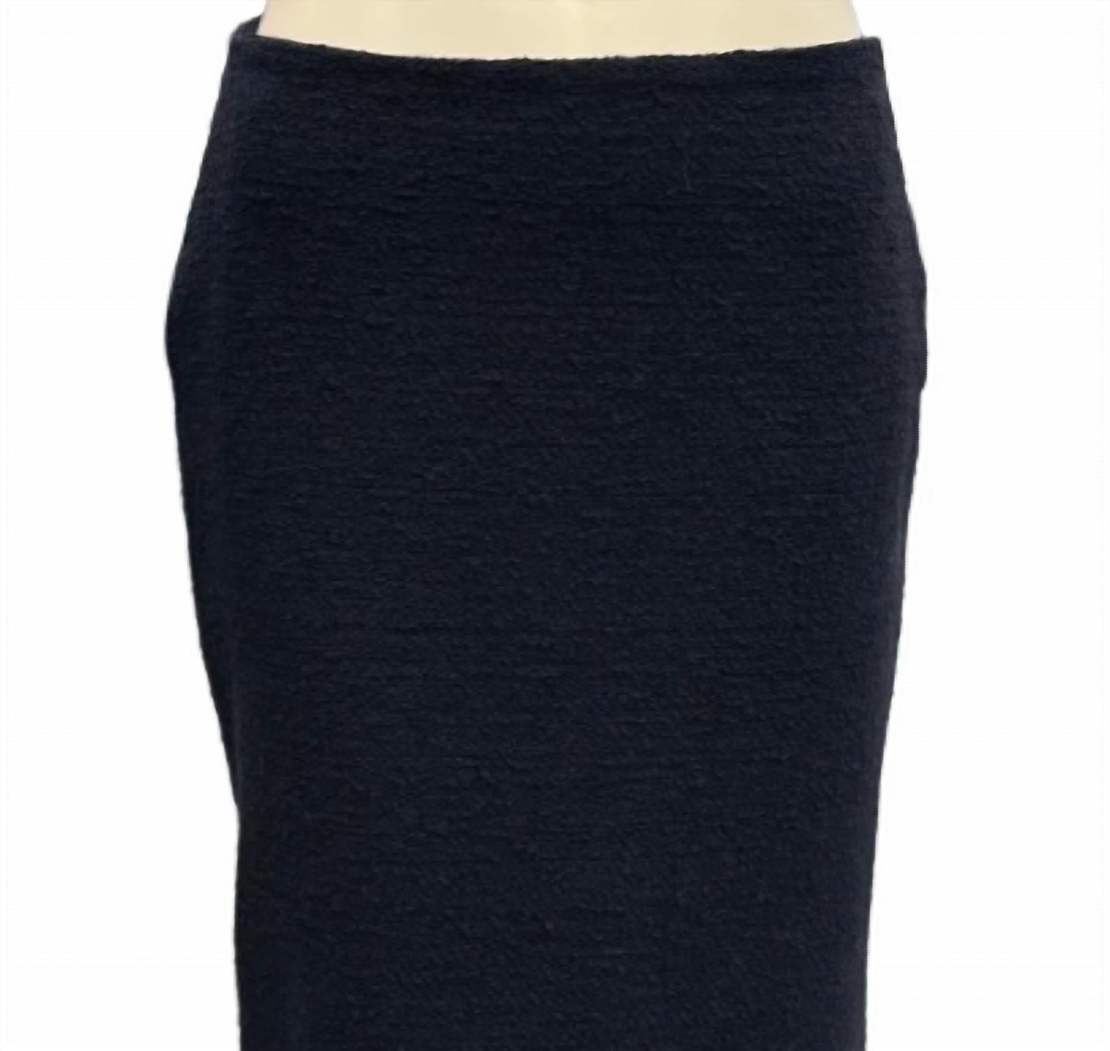 Oscar De La Renta - Women's High Waist Tweed Midi Skirt