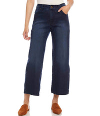 Karen Kane - Wide Leg Cropped Jeans