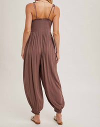 Bluivy - Shoulder Tie Jumpsuit