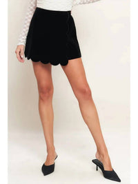 Flying Tomato - Scallop Velvet Skort