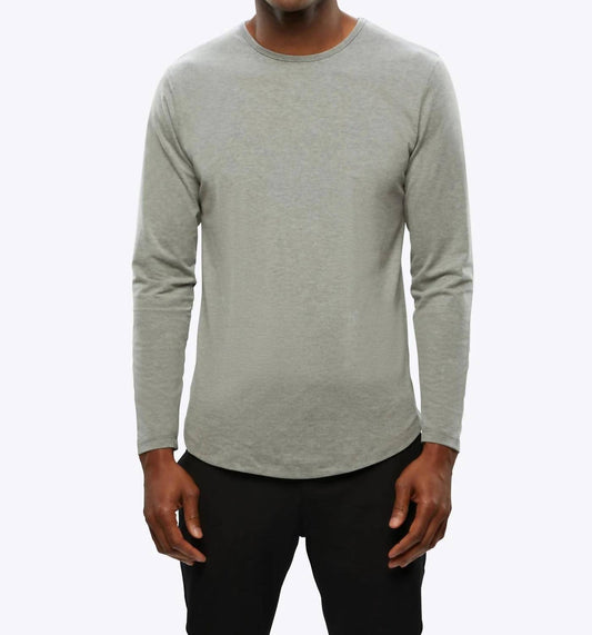 Cuts - Long Sleeve Curve-hem Tee