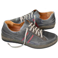 V-Italia Men's Rocco 2 Loafer in gray red - men's loafer - detail view