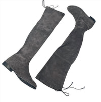 Stuart Weitzman - Lowland Flat Stretch Suede Over The Knee Boots