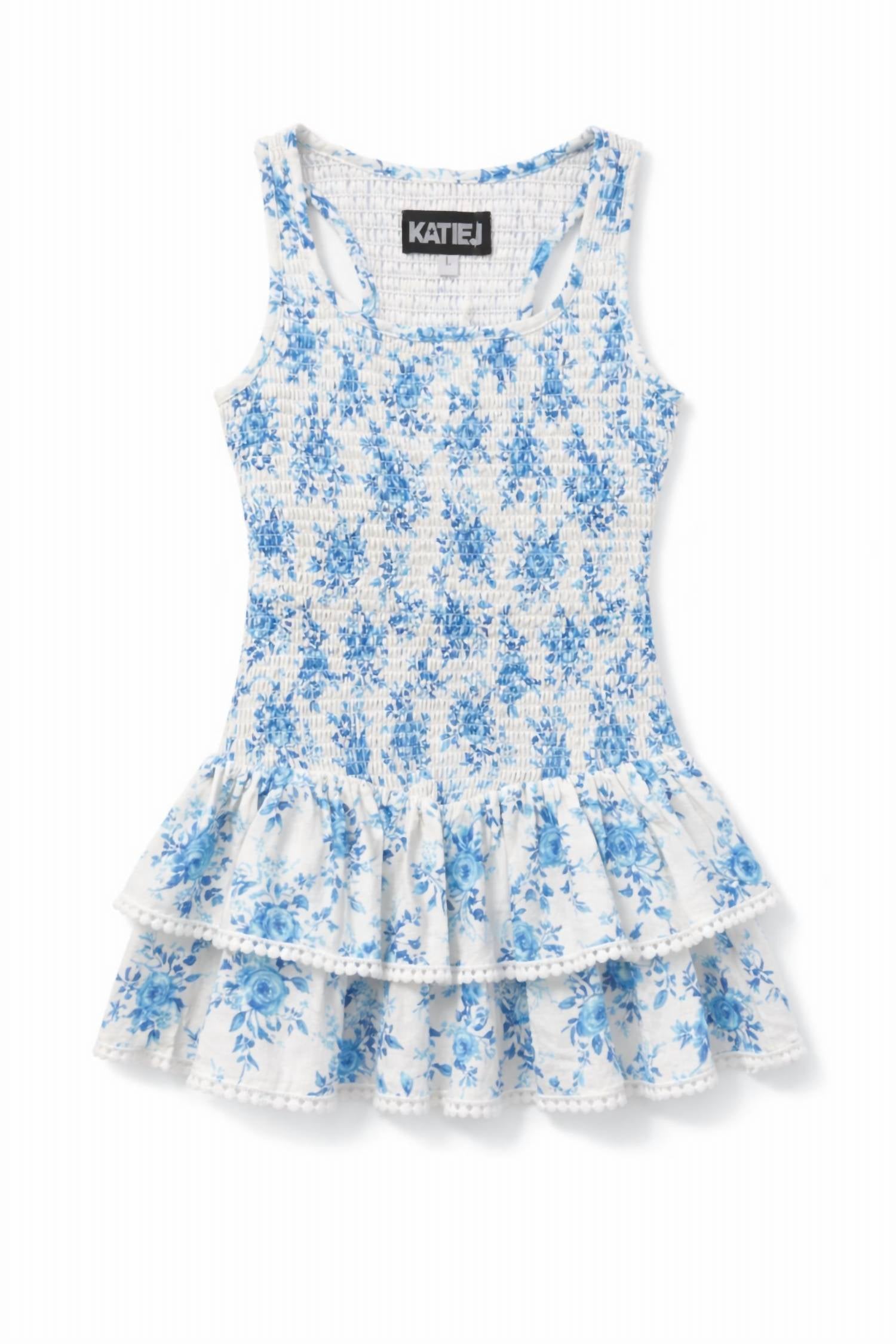 Katie J NYC Vallie Dress in rose bouquet - kids' dress - detail view