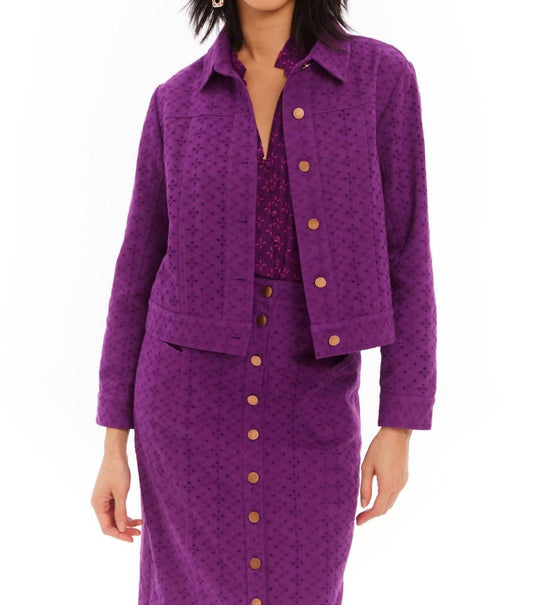Allison New York - Liv Eyelet Twill Jacket
