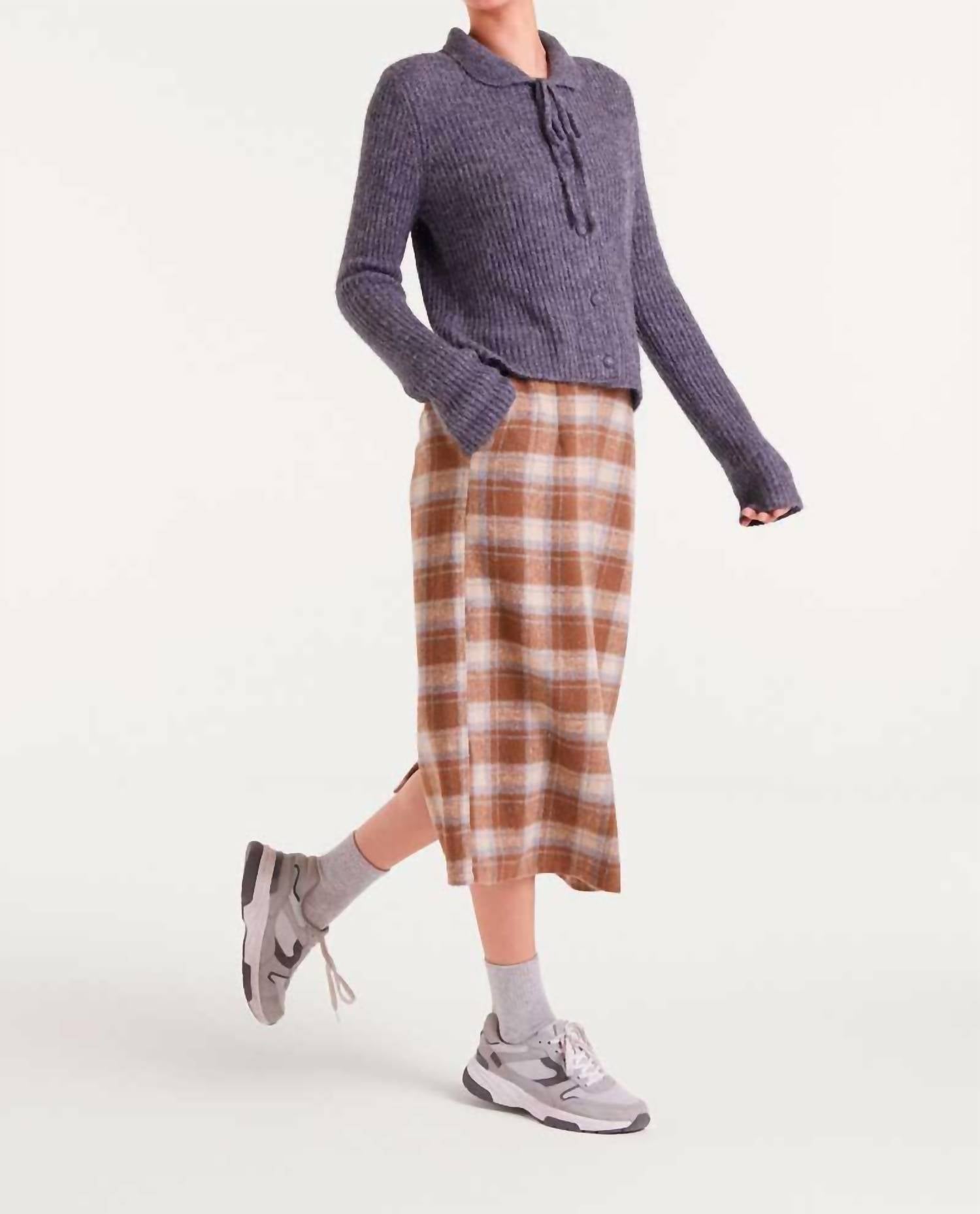 Compania Fantastica - Plaid Midi Skirt