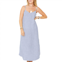 KERRI ROSENTHAL Women's Sabine Linen Dress in blue - women's dress - alternate view