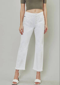 Kancan - High Rise Straight Leg Jeans