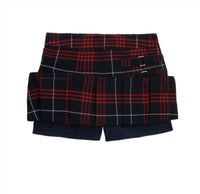 Kids Plaid Two-Tab Skort