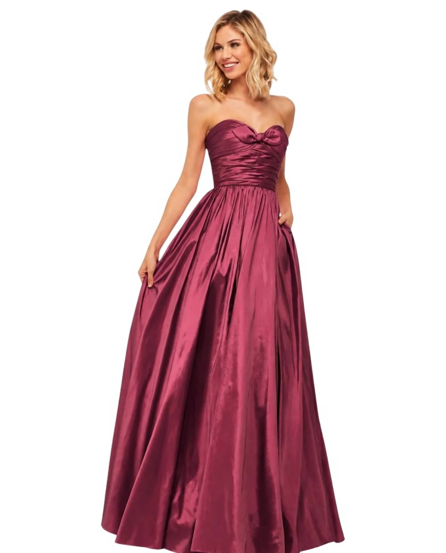 Sherri Hill - Taffeta Strapless Ball Gown