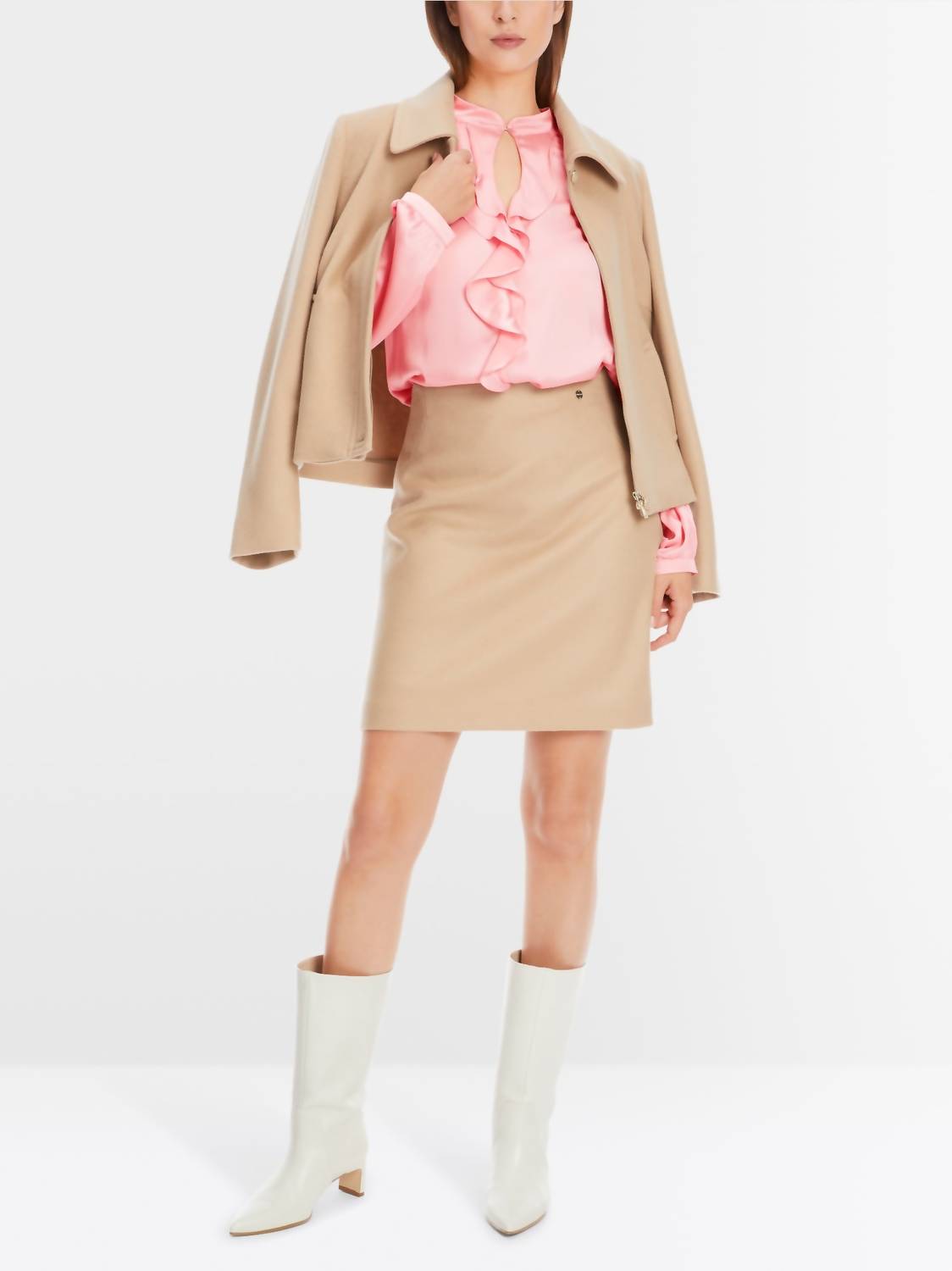 Marc Cain - Elegant Blouse With Flounce