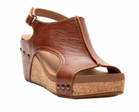 Corkys Footwear - Women's Whiskey Smooth Carley Wedge Sandals