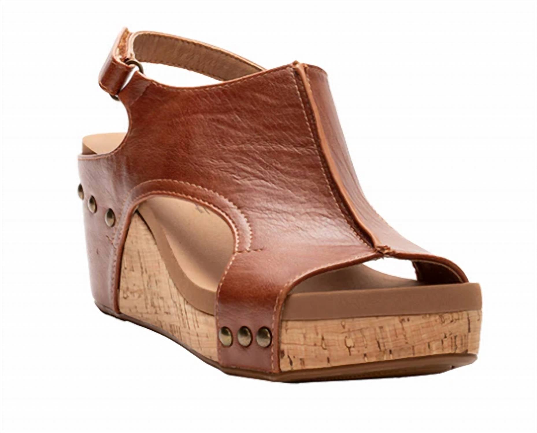 Corkys Footwear - Women's Whiskey Smooth Carley Wedge Sandals