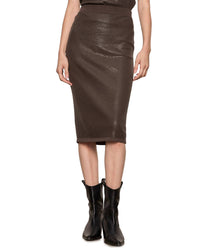Sanctuary Sparkle Sequin Pencil Midi Skirt in ink 1 - women's skirt - detail view