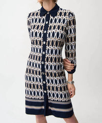 Joseph Ribkoff - Geometric Shirt Dress