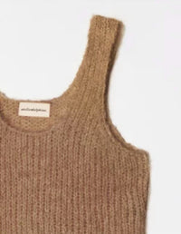 Atelier Delphine - Women's Suri Alpaca Super Crop Sweater Tank Top