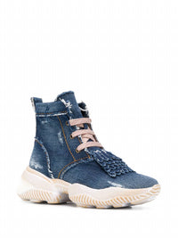 Hogan - Women's Interaction Denim High-top Sneakers Boots