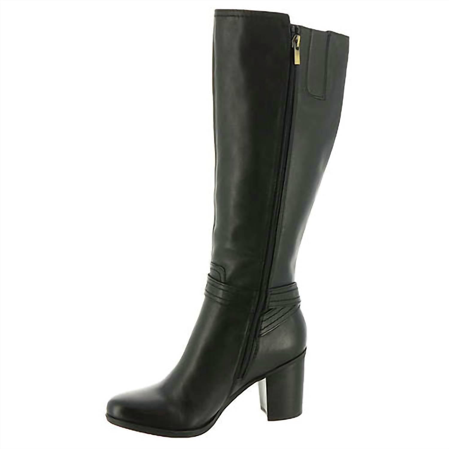 Naturalizer Women's Kelsey Regular Calf Riding Boot in black - women's shoe - alternate view