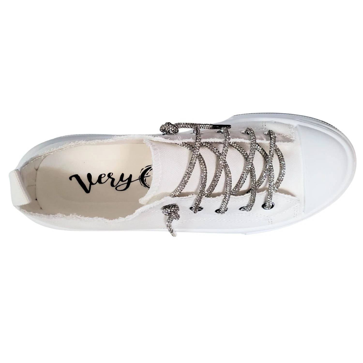 Very G - Women's Aman Glitter Laced Slip On Sneaker