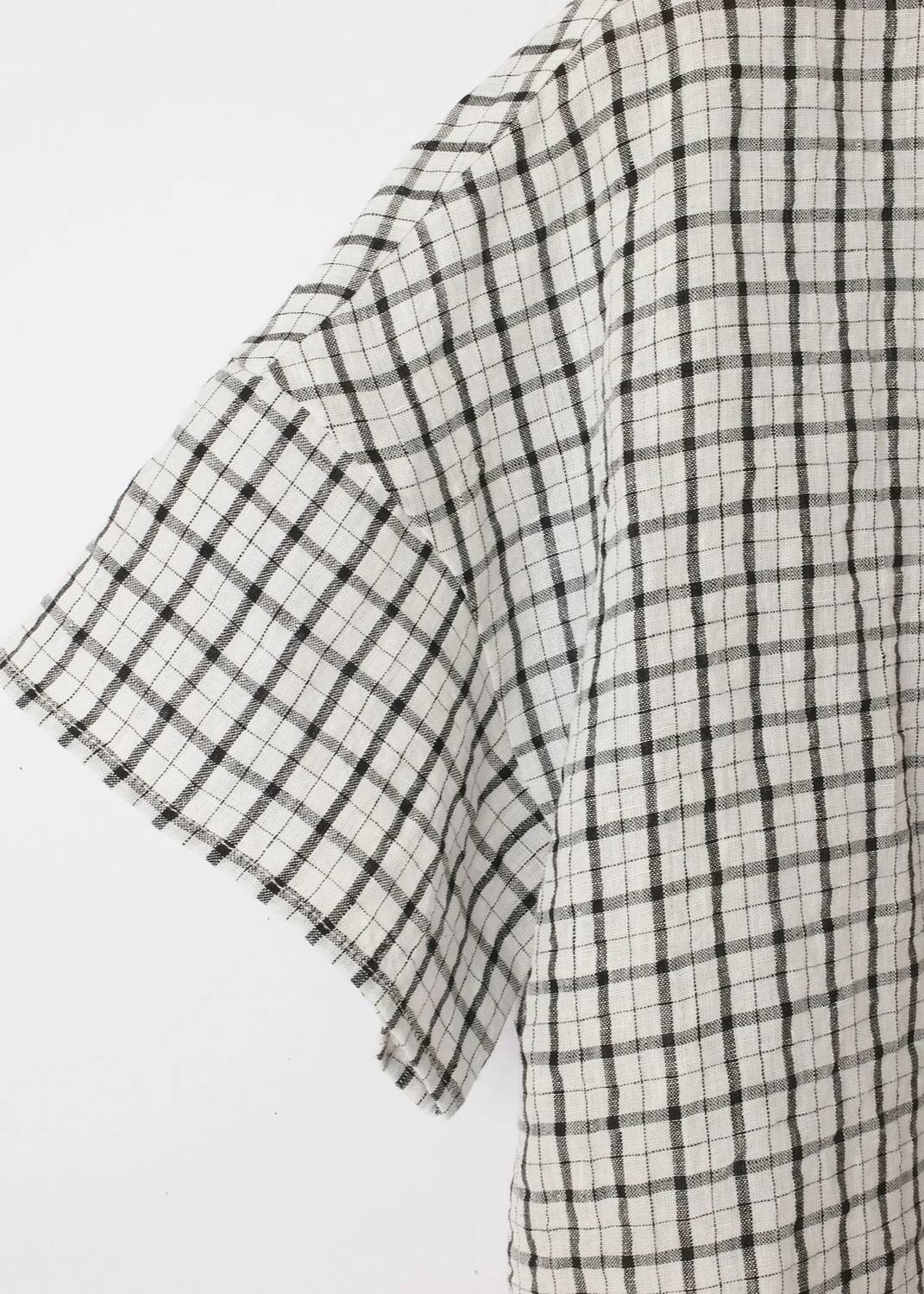 Apuntob - Plaid Short Sleeve Top