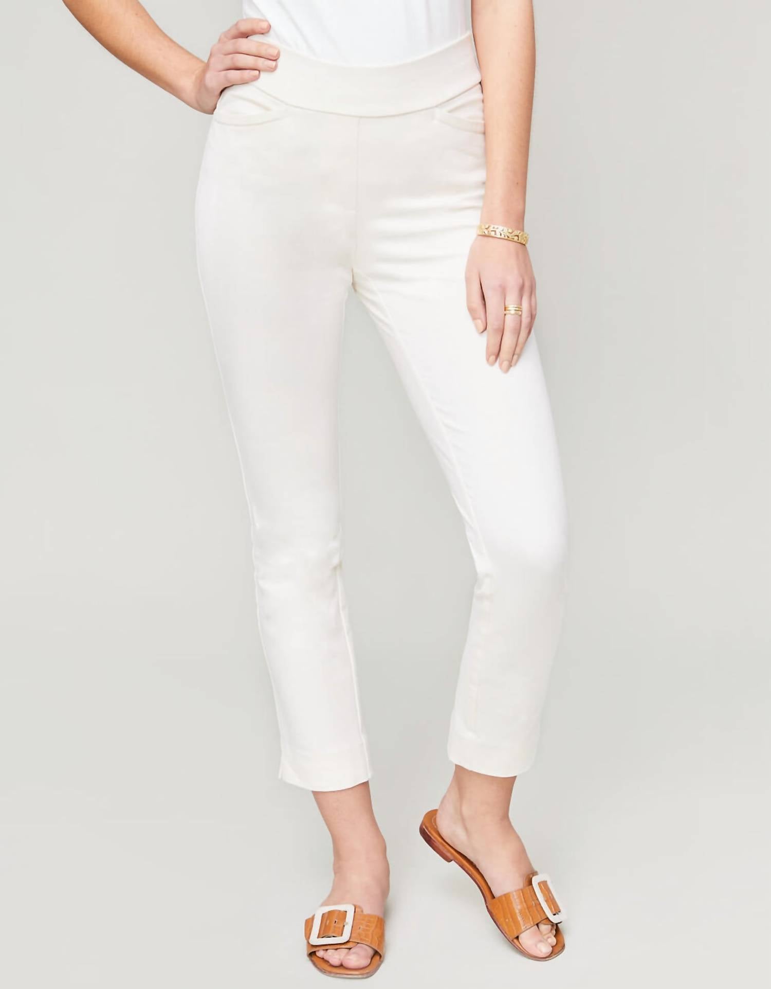 spartina 449 Maren Pull-on Pant in butter cream - women's pants
