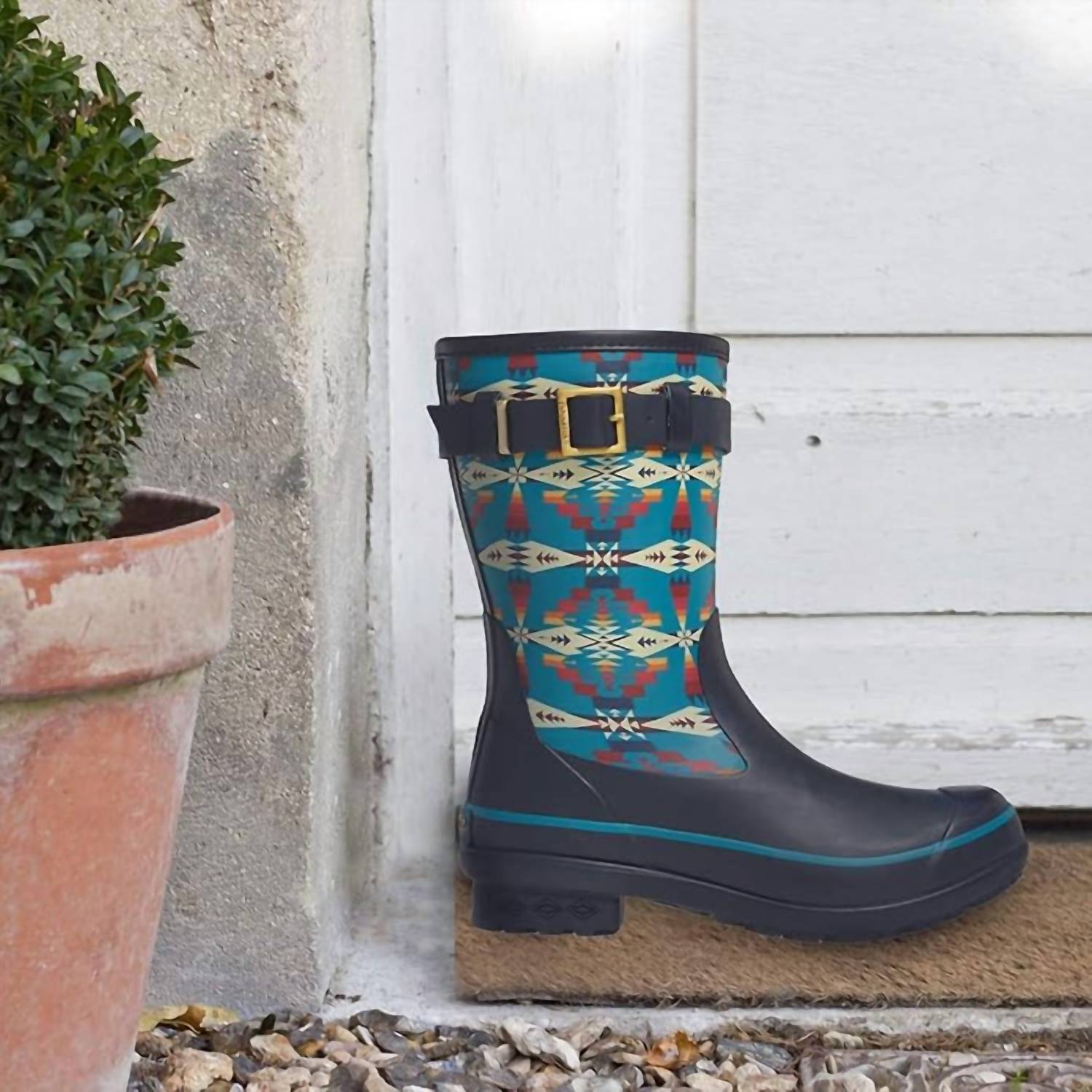 PENDLETON Women's Heritage Tucson Rain Boots in blue - women's shoe - view 5