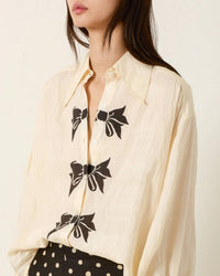 Alix Of Bohemia - Emery Tie Silk Shirt